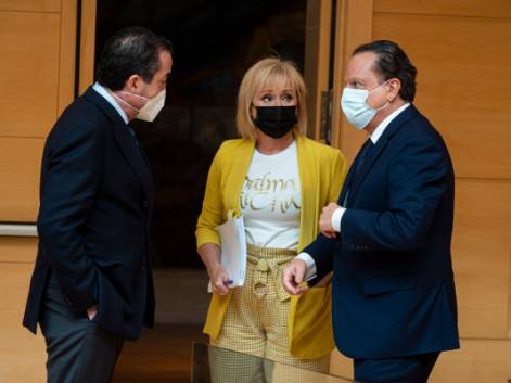 Vidal Galicia, Leticia García y Mario Amilivia